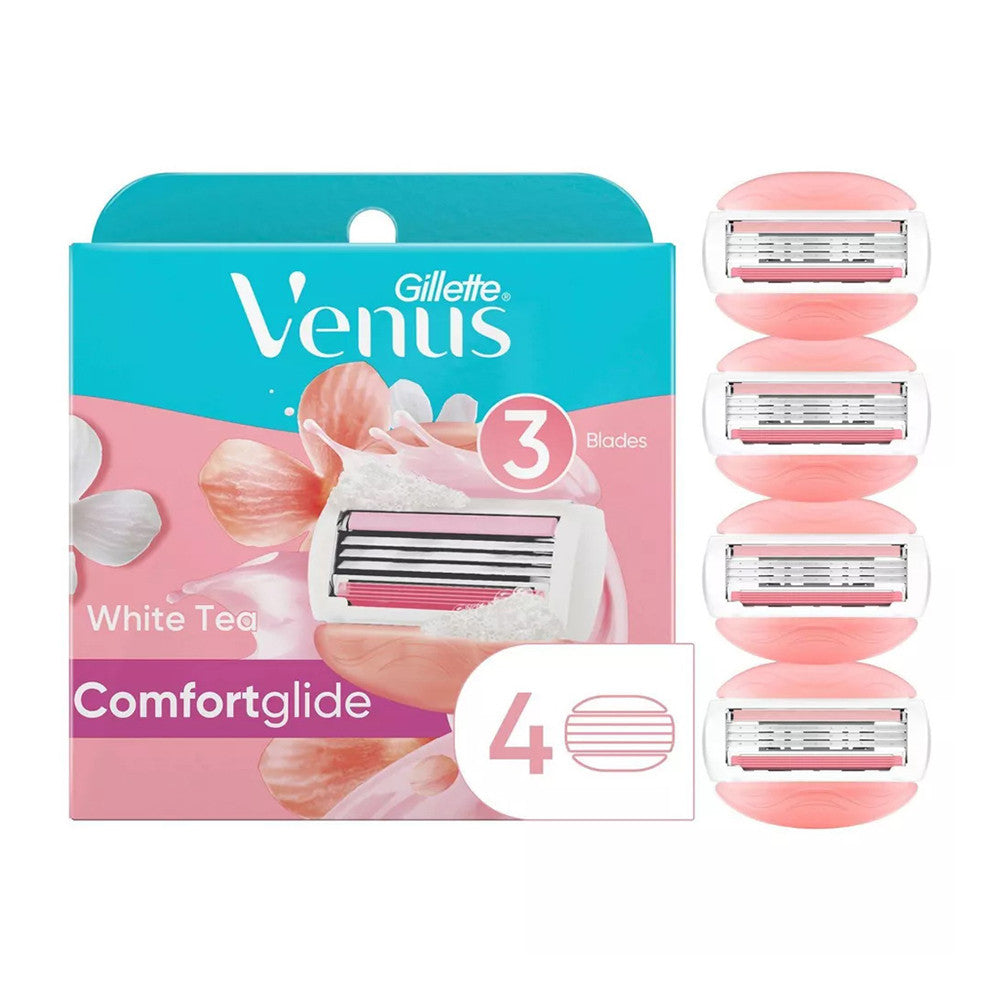 Gillette Venus Spa Breeze 2 In 1 Catridges Plus Shave Gel Bars For Women, 4 Ea